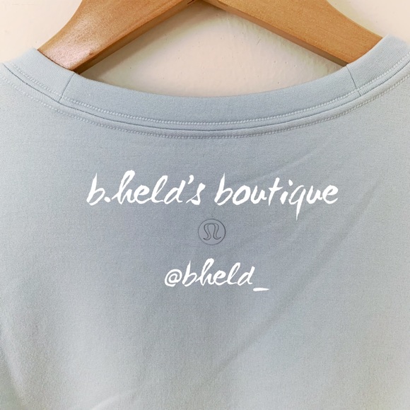 lululemon Love Modal Fleece Long Sleeve Shirt in Powder Blue Size 4 New NWT - Picture 11 of 12